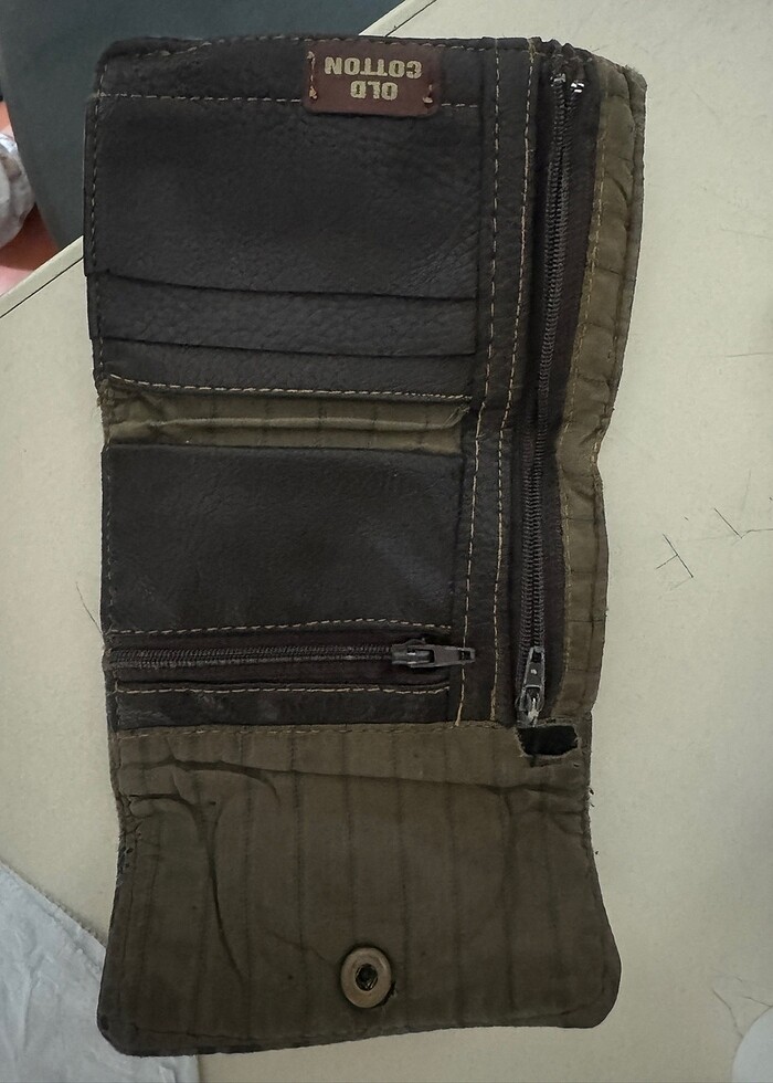 Old cotton unisex cüzdan - Görsel 3