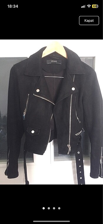 Zara süet biker ceket