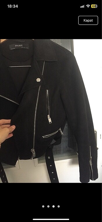 s Beden Zara süet biker ceket
