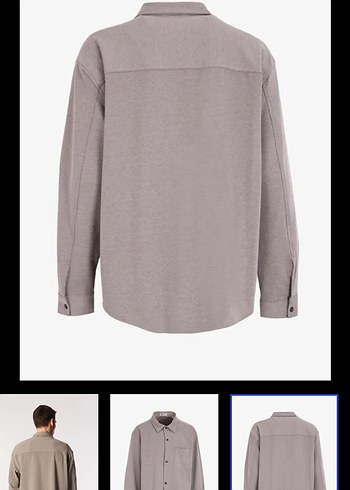 Lee cooper Erkek Vizon Denim Regular Fit Uzun Kollu Gömlek - Görsel 5