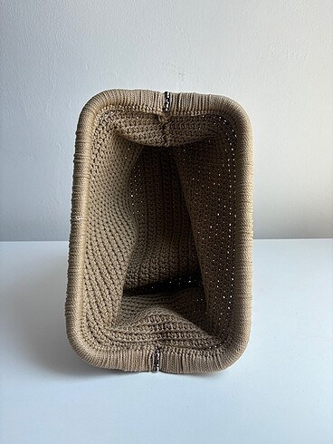 Beden camel Renk Mango model çanta clutch burslu çanta