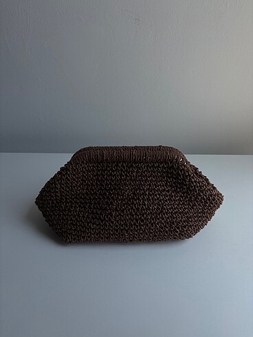 Mango Burslu çanta clutch mango model