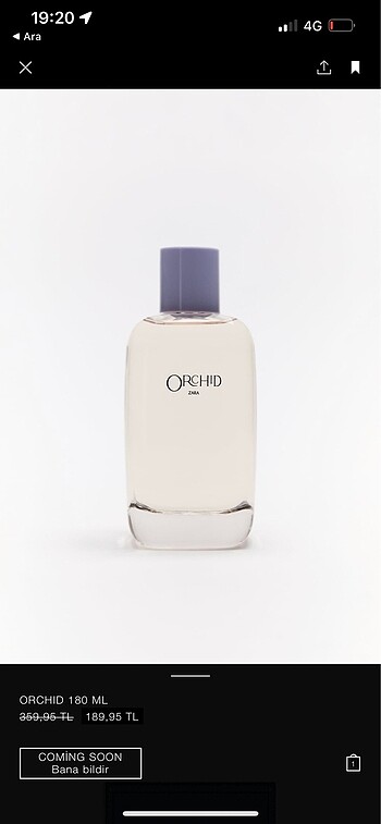 ZARA ORCHID 180 ML