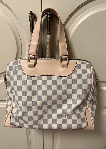 Bej Kareli Tokalı Modern Klasik Kadın Çantası - Görsel 8