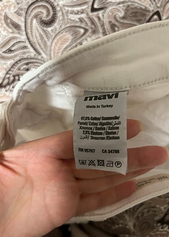 Kadın Beyaz Dar Kesim Kot Pantolon - Görsel 4