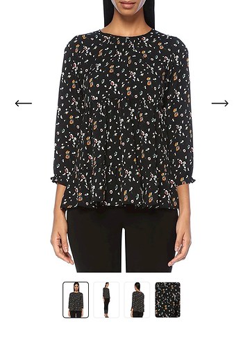 Kadın Siyah bluz - Görsel 2