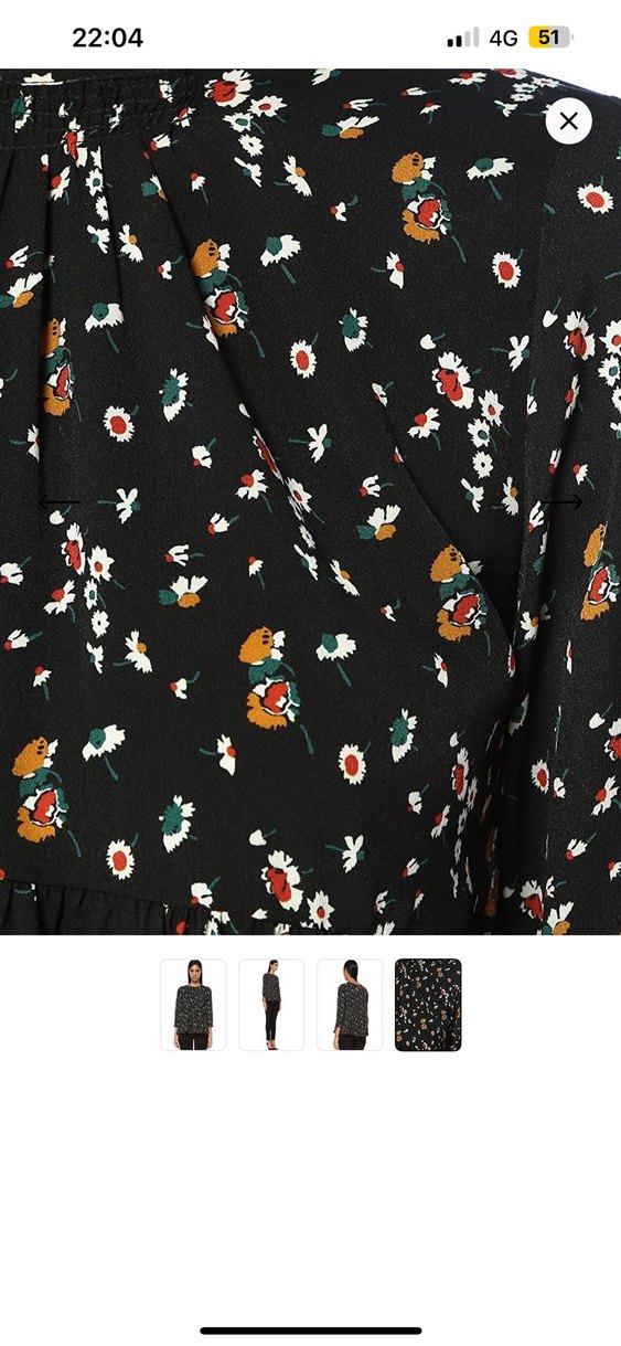 Kadın Siyah bluz - Görsel 4