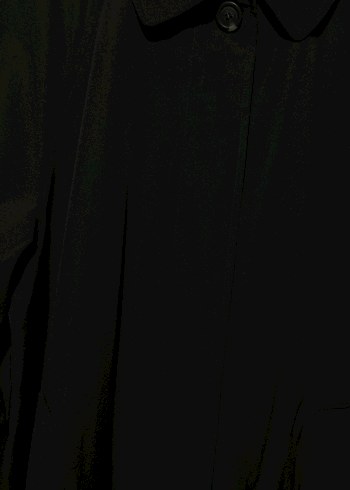 Siyah Uzun Klasik trençkot - Görsel 4