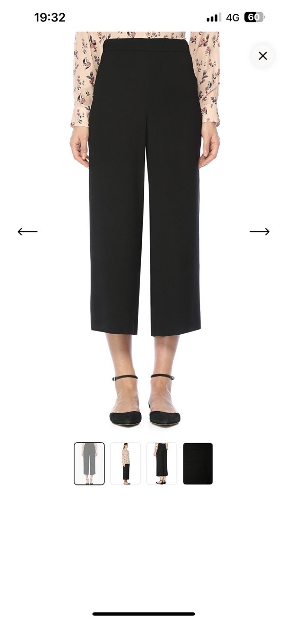 Bej Bağcıklı Kadın Pantolon - Görsel 2