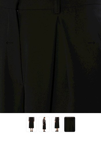 Kadın Siyah Pilili Midi Etek - Görsel 3