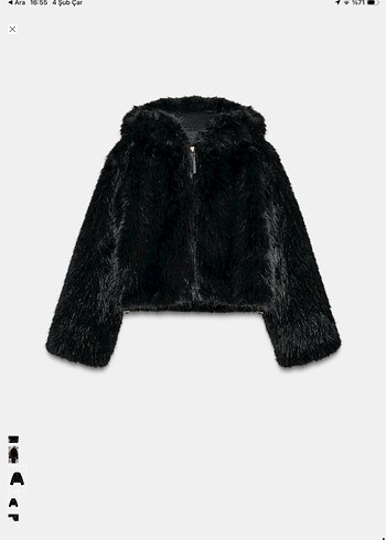 Kahverengi Leopar Desenli Suni Kürk Mont - Görsel 5