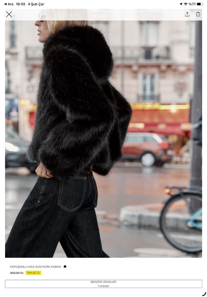 Kahverengi Leopar Desenli Suni Kürk Mont - Görsel 2