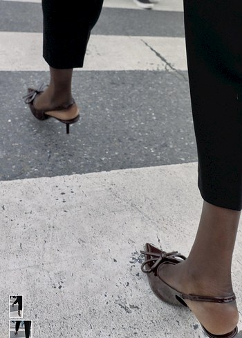 Kahverengi Tokalı İnce Topuklu Kadın Ayakkabı - Görsel 2