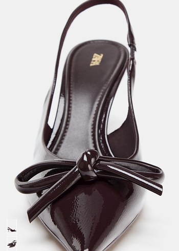 Kahverengi Tokalı İnce Topuklu Kadın Ayakkabı - Görsel 5