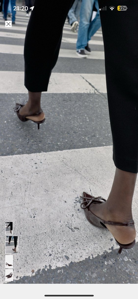 Kahverengi Tokalı İnce Topuklu Kadın Ayakkabı - Görsel 2