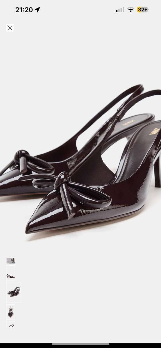 Kahverengi Tokalı İnce Topuklu Kadın Ayakkabı - Görsel 4