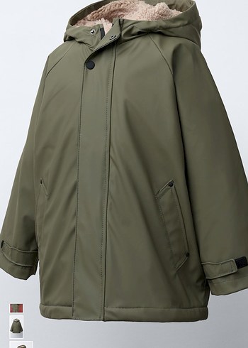 Gri Sırtı Kürklü Su Geçirmez Erkek Çocuk Mont - Görsel 3