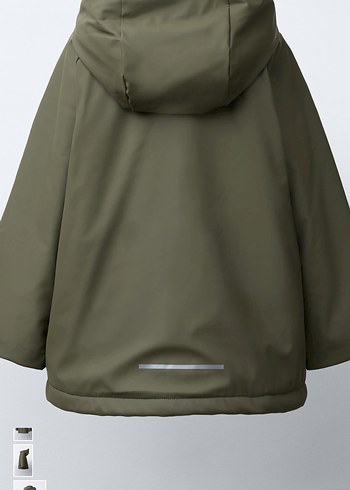 Gri Sırtı Kürklü Su Geçirmez Erkek Çocuk Mont - Görsel 6