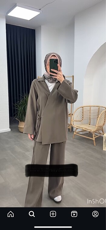 Tesettür kimono takım
