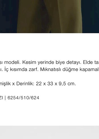 Zara Zara biye detaylı çanta