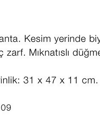 Zara Zara biye detaylı büyük boy çanta
