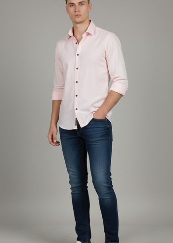 Pembe Denim Erkek Regular Fit Gömlek