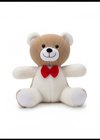 Kahverengi ve Beyaz Peluş Ayıcık