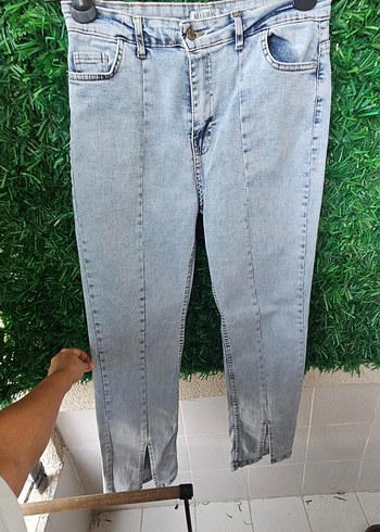 Mavi Jeans Pastel Mavi Batik Desenli Midi Kot Pantolon