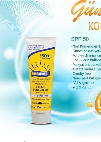 Genosys renkli güneş koruyucu ve güneş koruyucu - Görsel 5