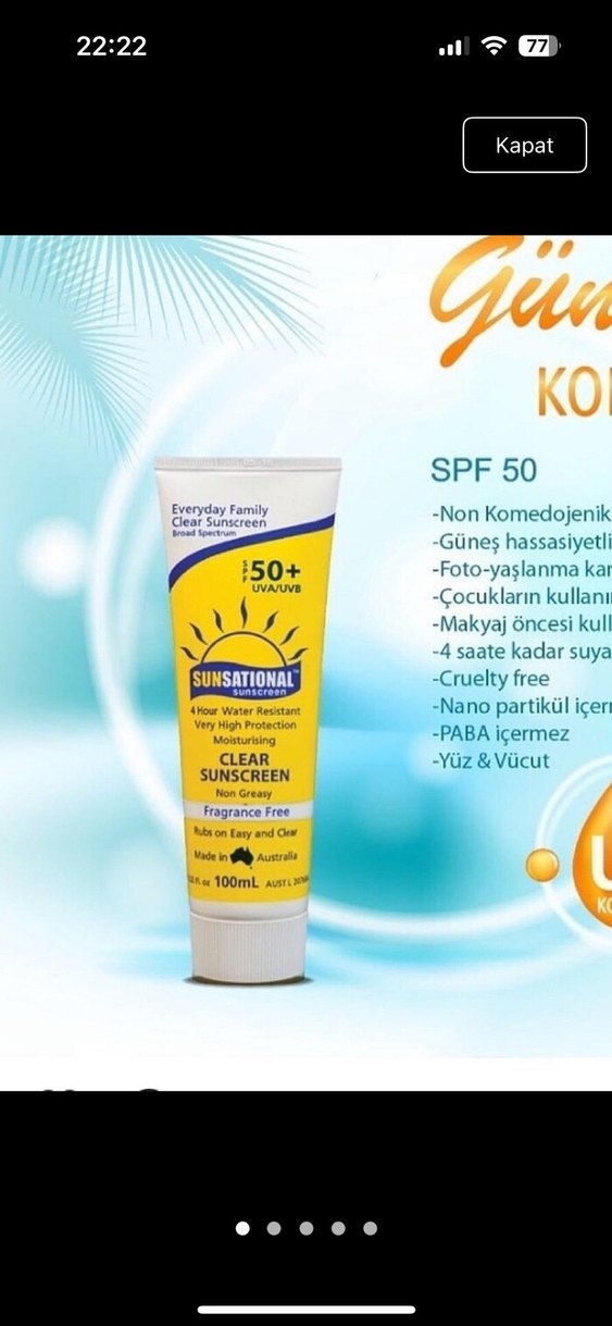 Genosys renkli güneş koruyucu ve güneş koruyucu - Görsel 5