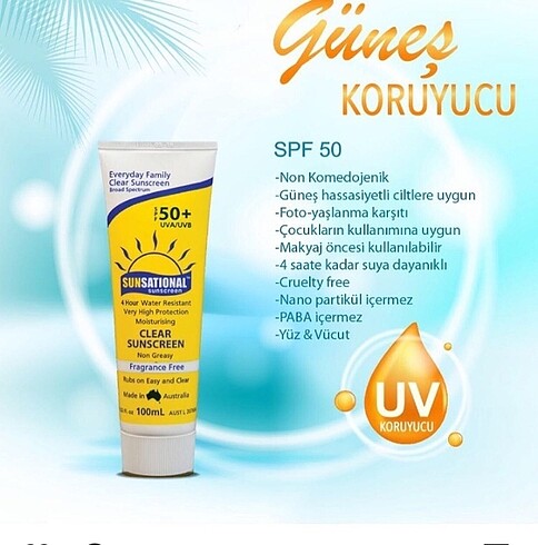 Sunsational Güneş kremi