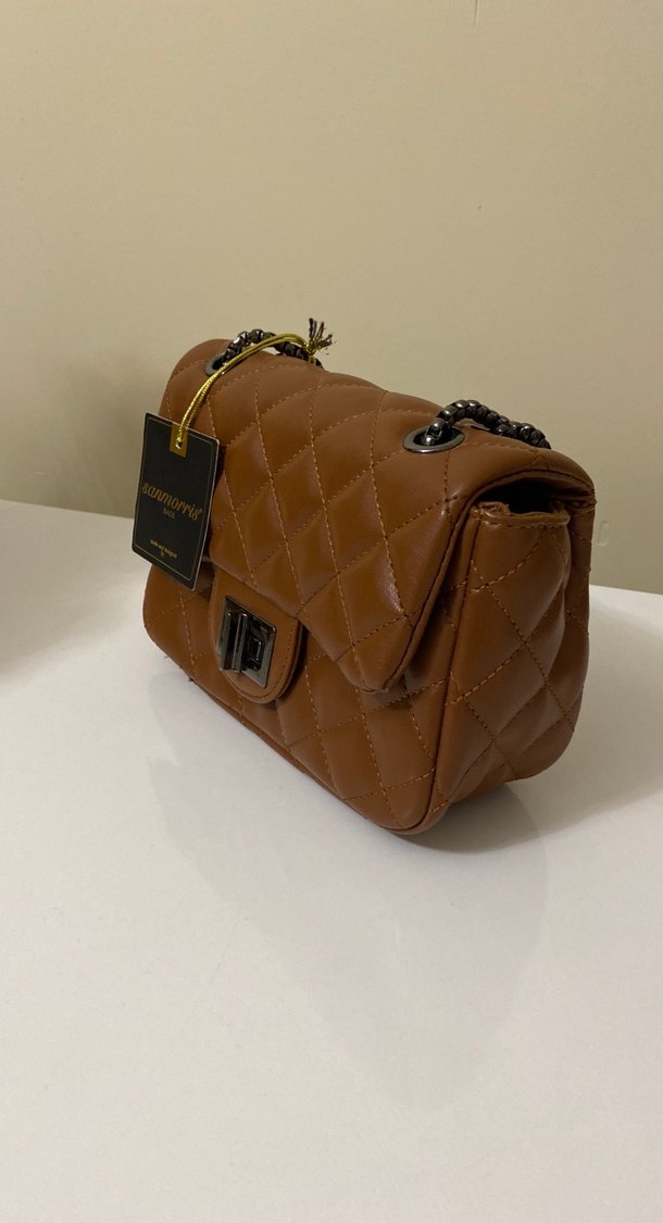 Kahverengi Deri Kadın Çanta - Görsel 2