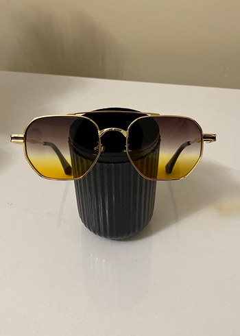 Şeffaf Sarı Kadın Gözlüğü - Görsel 2