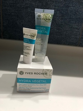 Yves rocher krem ve yüz temizleme jeli