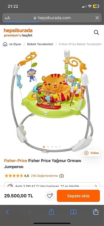 fisher price yağmur ormanı
