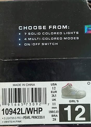 Skechers Beyaz Kız Çocuk Spor Ayakkabısı 28.5 numara - Görsel 6