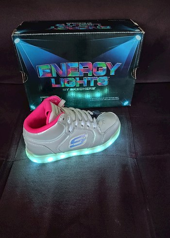 Kız Çocuk Beyaz Renkli Desenli Velcro Spor Ayakkabı - Görsel 4