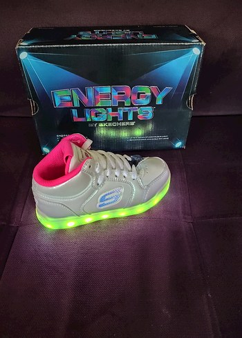 Kız Çocuk Beyaz Renkli Desenli Velcro Spor Ayakkabı - Görsel 5