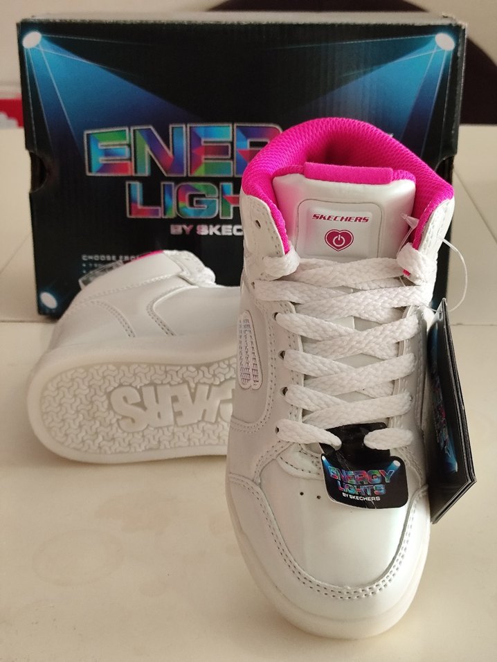 Kız Çocuk Beyaz Renkli Desenli Velcro Spor Ayakkabı - Görsel 3