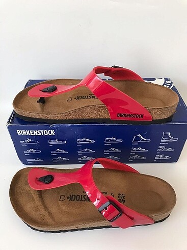 40 Beden kırmızı Renk Birkenstock 40 numara