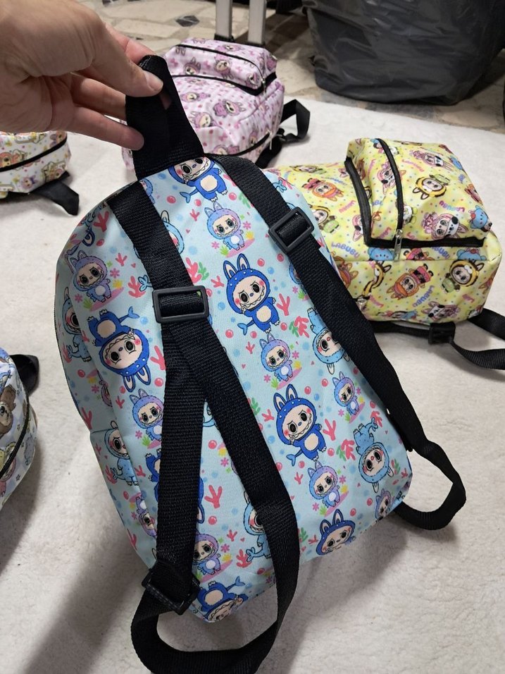 Pastel Mavi Çocuk Sırt Çantası - Görsel 2