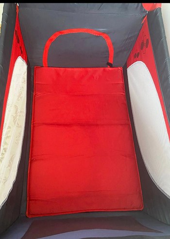 Renkli Kırmızı Oyun Parkı Yatağı - Görsel 2