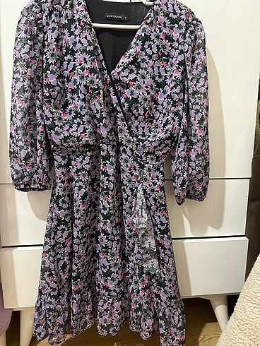 LC Waikiki Çicekli tül elbise