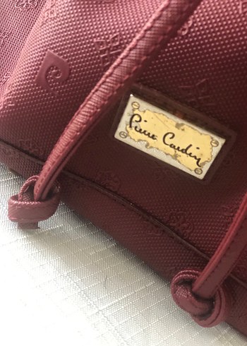 Pierre Cardin Bordo Monogramli Sik Canta