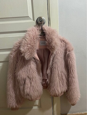 Peluş mont pembe