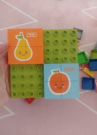 Beden Lego duplo uyumlu meyve puzzle