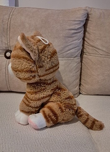Beden Oturan Peluş Oyuncak Tekir Kedi