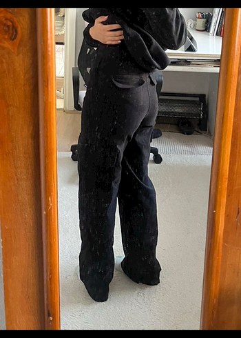 Siyah Kargo Pantolon - Görsel 2