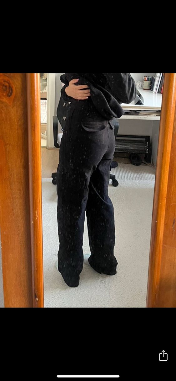 Siyah Kargo Pantolon - Görsel 2