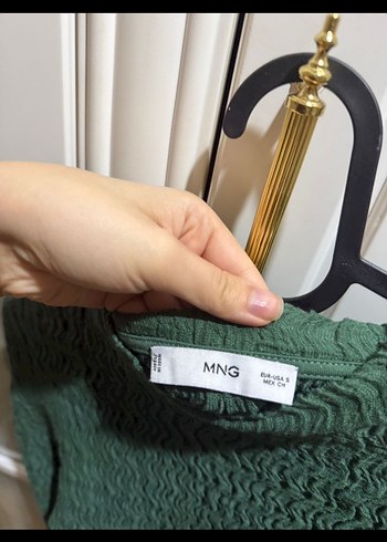 mango yeşil bluz - Görsel 2